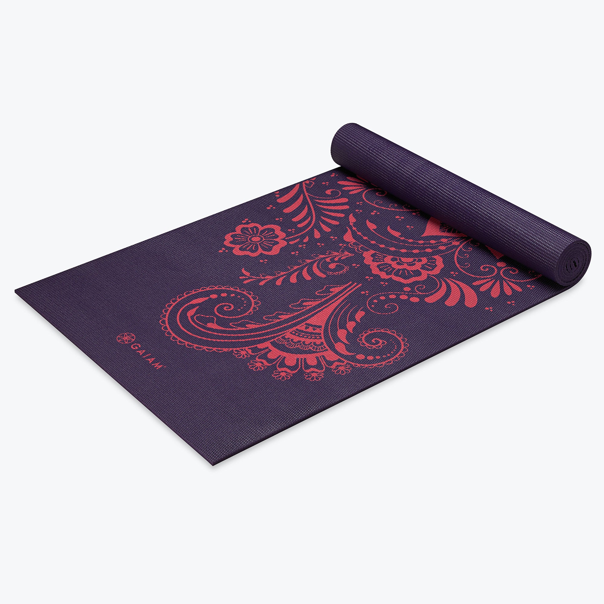 Premium Aubergine Swirl Yoga Mat (6mm) - Image 3