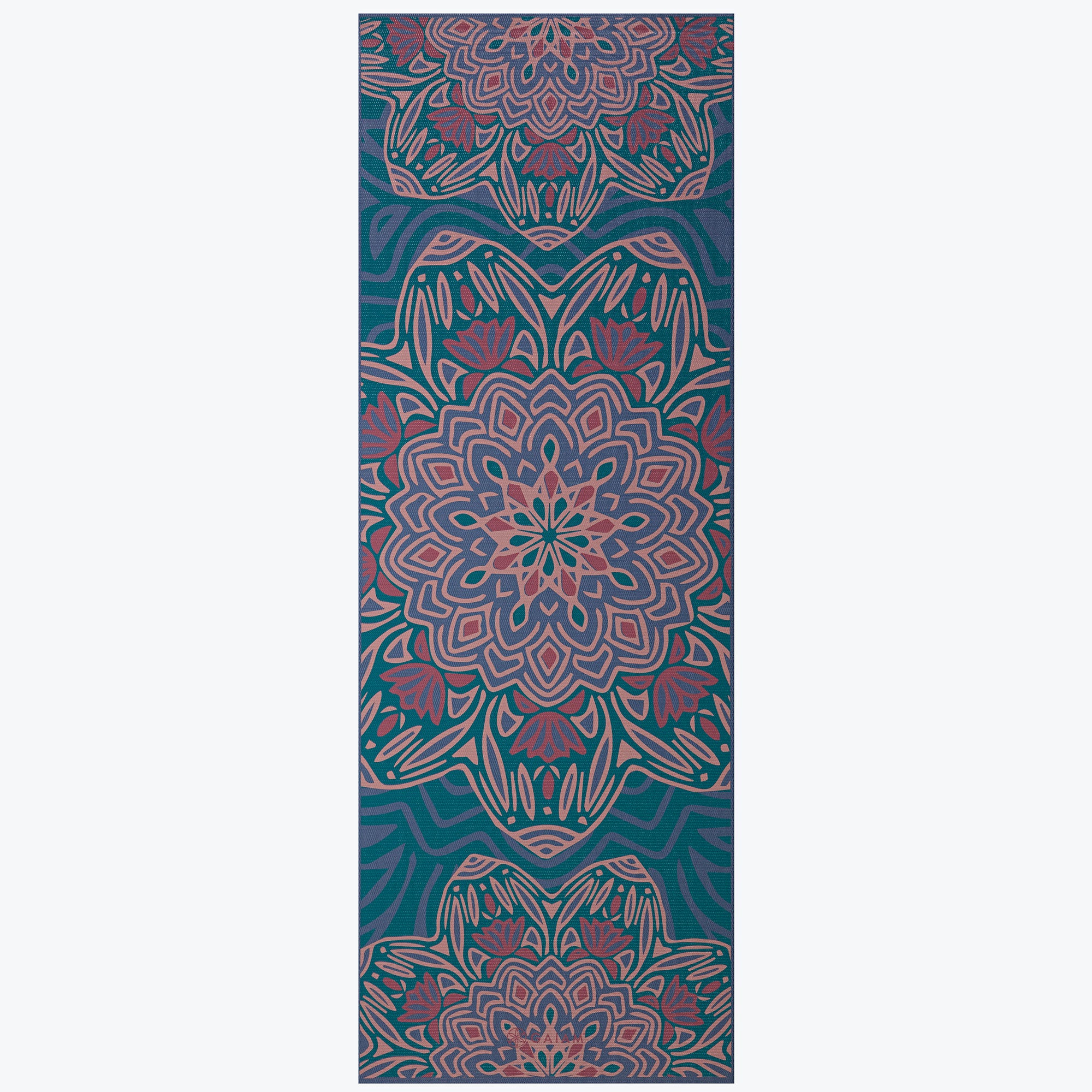 Premium Reversible Jade Salutation Yoga Mat (6mm) - Image 2