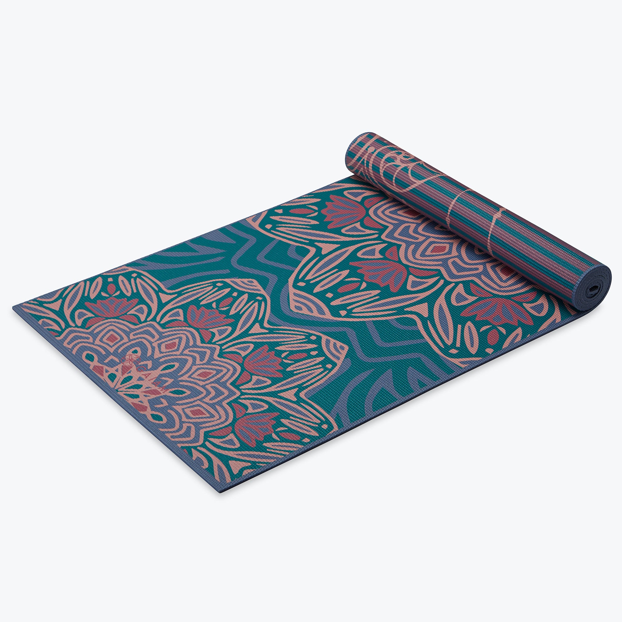 Premium Reversible Jade Salutation Yoga Mat (6mm) - Image 3