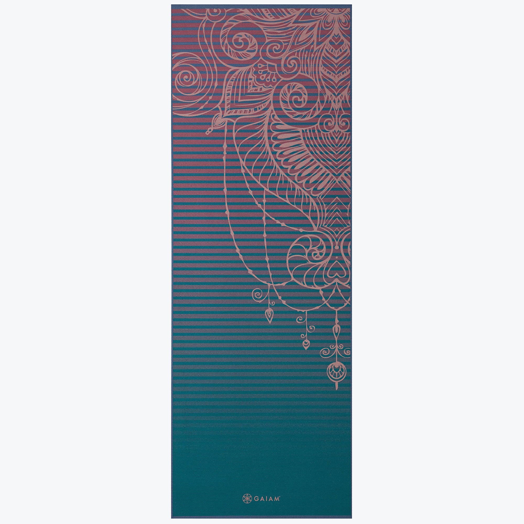 Premium Reversible Jade Salutation Yoga Mat (6mm) - Image 5