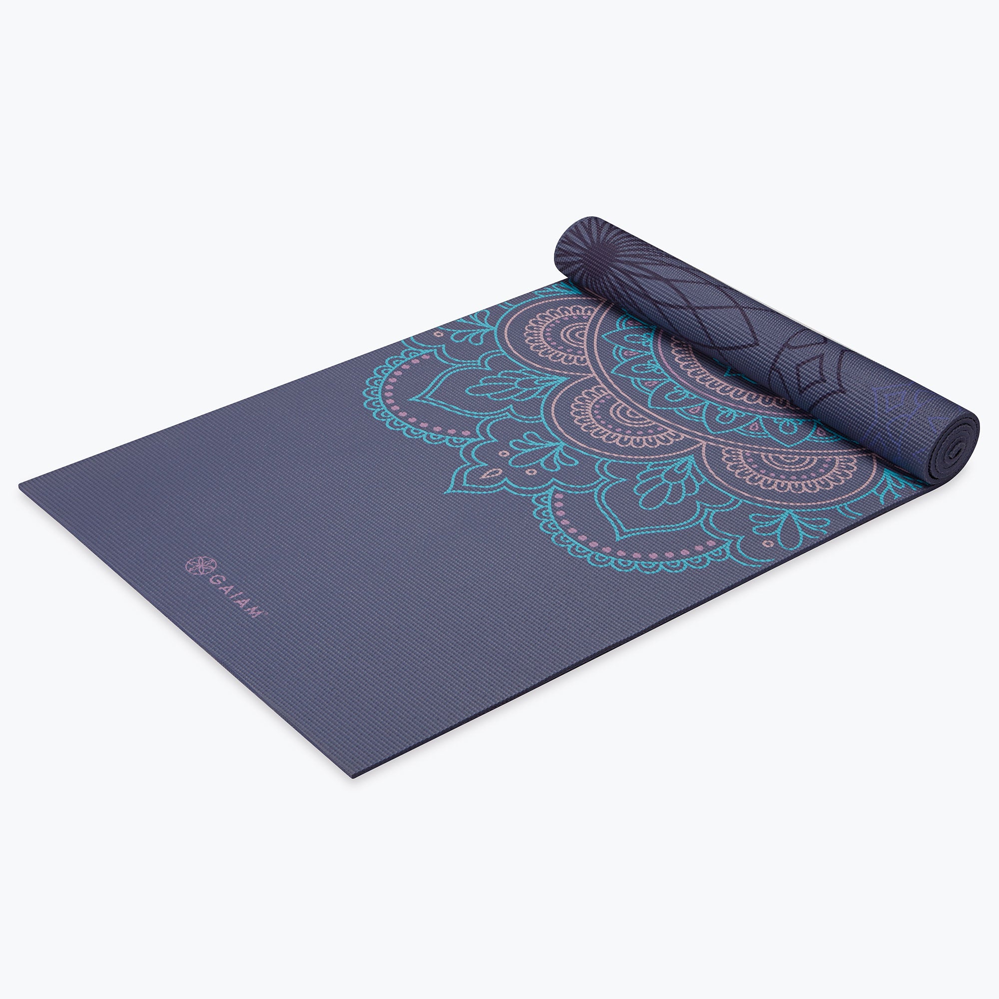 Premium Reversible Purple Illusion Yoga Mat (6mm) - Image 3