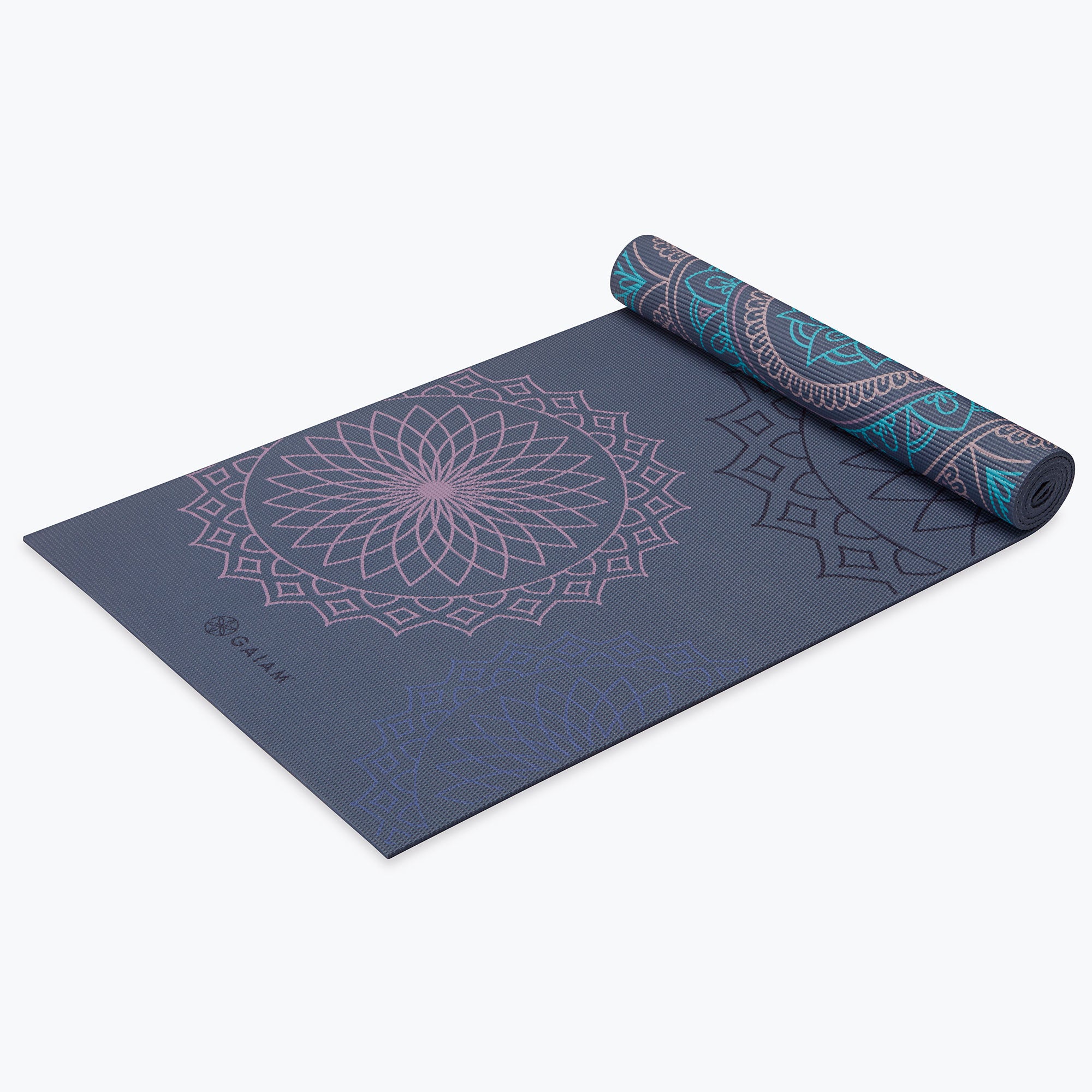 Premium Reversible Purple Illusion Yoga Mat (6mm) - Image 6