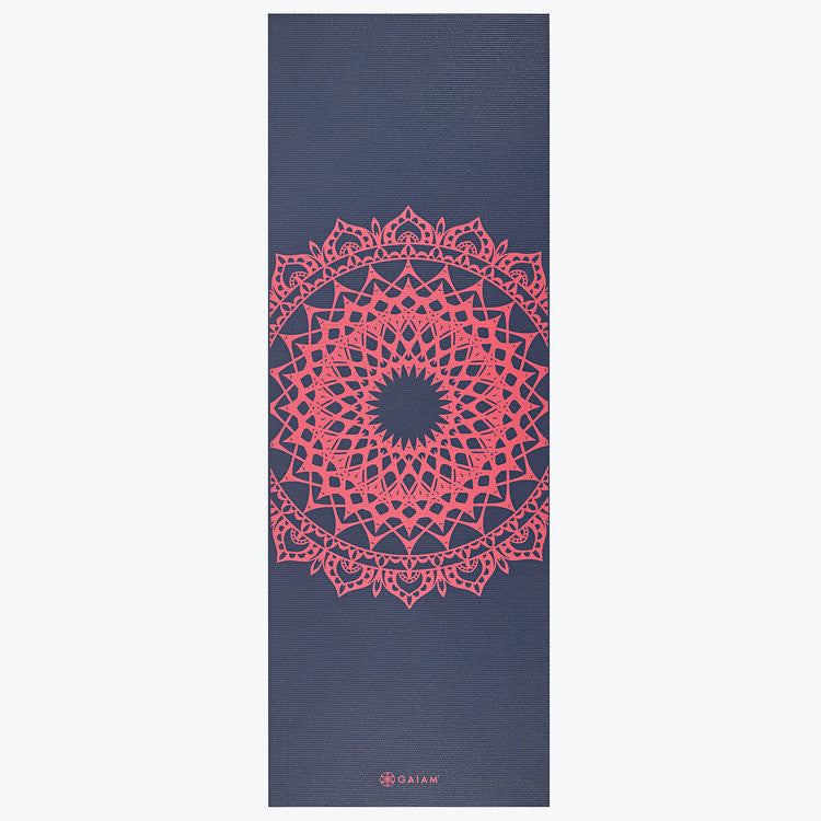 Navy Fleur Marrakesh Yoga Mat (4mm) - Image 2